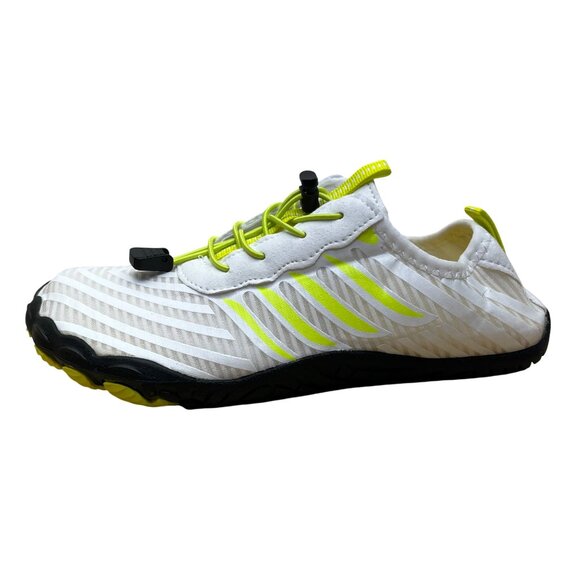 Grounded Footwear Unisex White/Yellow Water Quick-Dry Swim Shoes Size M6.5 W8 - Picture 4 of 10